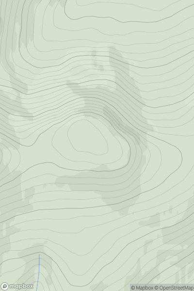 Thumbnail image for Meall a' Phuill [Loch Rannoch to Glen Lyon] showing contour plot for surrounding peak
